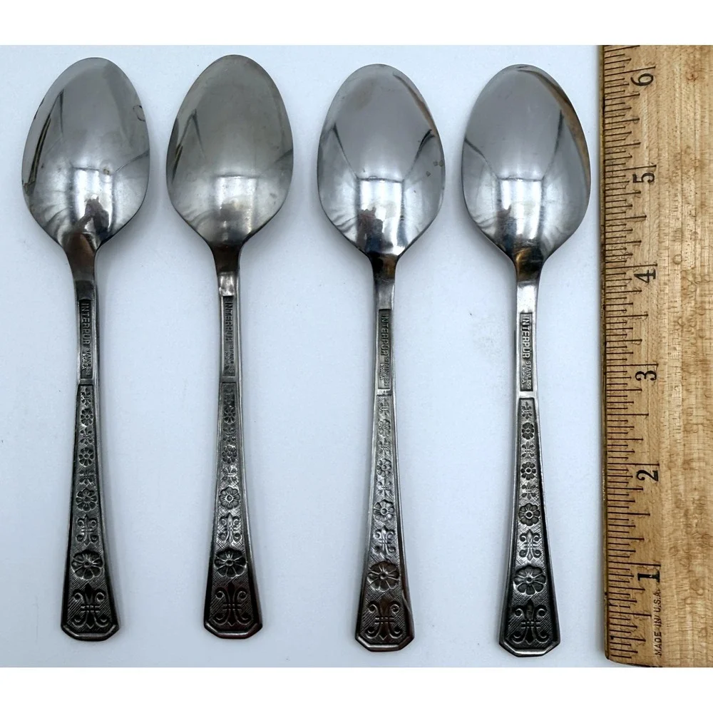 4 Vintage Interpur Florenz Fleur de Lis 6